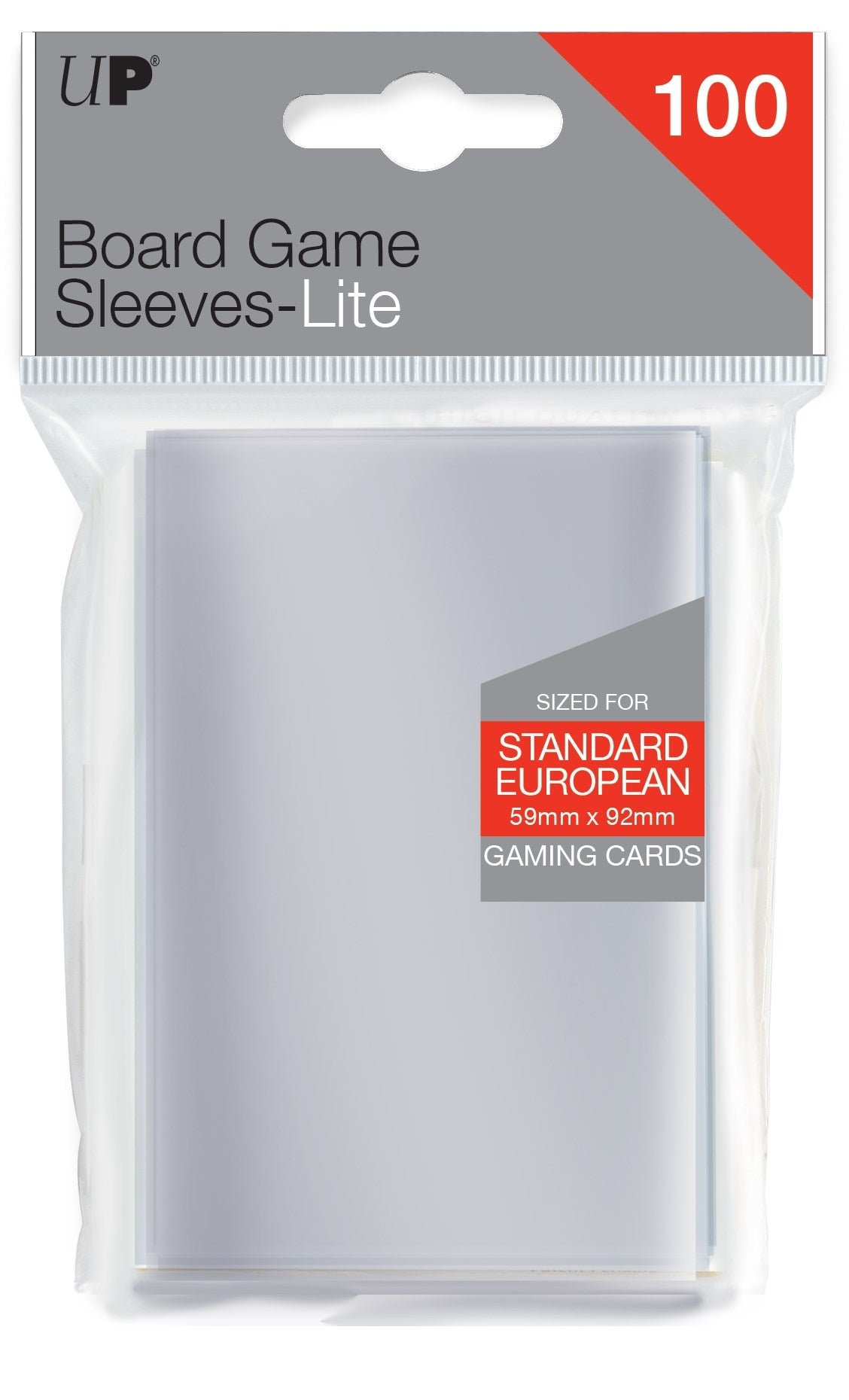 Image for Lite Standard European Board Game Sleeves - 59mm X 92mm (100-Pack) - Card Sleeves