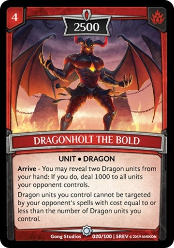 Image for Dragonholt the Bold (20/100 | 5REV) (Revelations) - Argent Saga TCG