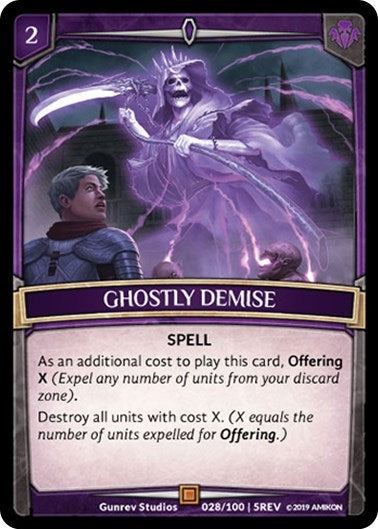 Image for Ghostly Demise (28/100 | 5REV) (Revelations) - Argent Saga TCG