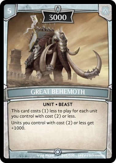 Image for Great Behemoth (35/100 | 5REV) (Revelations) - Argent Saga TCG