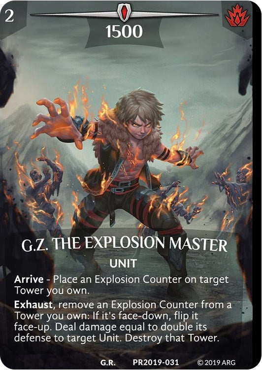 Image for G.Z. the Explosion Master (Full Art) (Non-Foil) (PR2019-031) (Argent Saga Promos) - Argent Saga TCG