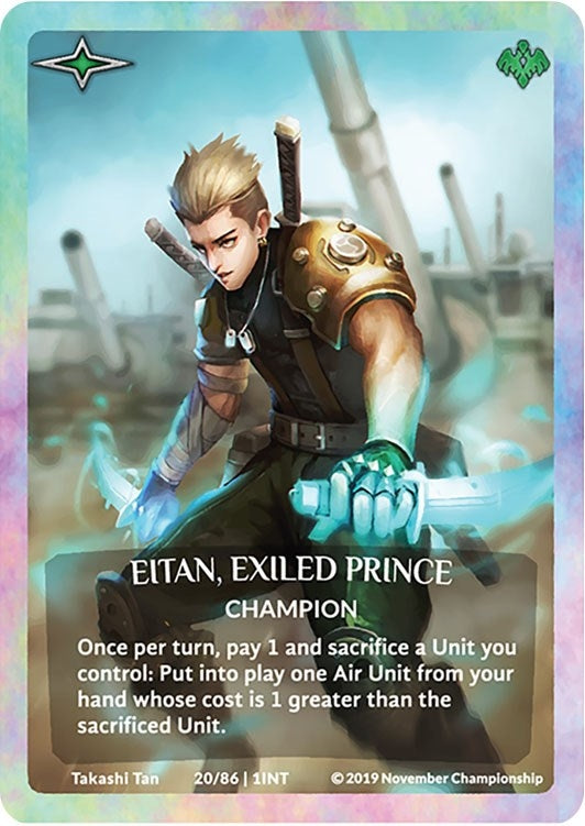 Image for Eitan, Exiled Prince (Rainbow Metal Prize Card) (20/86 | 1INT) (Argent Saga Promos) - Argent Saga TCG