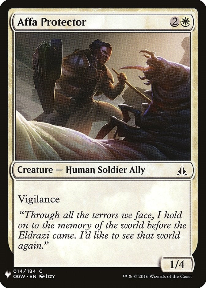 Image for Affa Protector (14) (The List Reprints) - Magic: The Gathering
