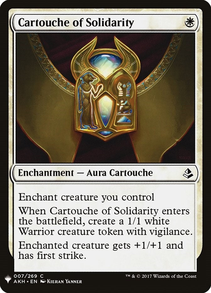 Image for Cartouche of Solidarity (7) (The List Reprints) - Magic: The Gathering