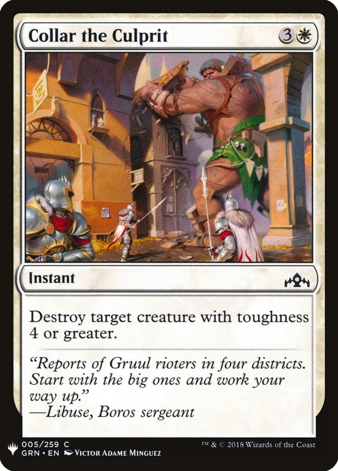 Image for Collar the Culprit (5) (The List Reprints) - Magic: The Gathering