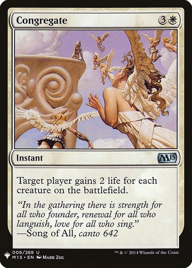Image for Congregate (6) (The List Reprints) - Magic: The Gathering