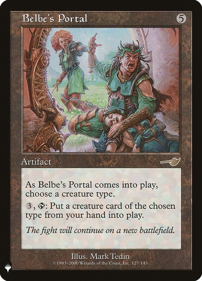 Image for Belbe's Portal (127) (The List Reprints) - Magic: The Gathering