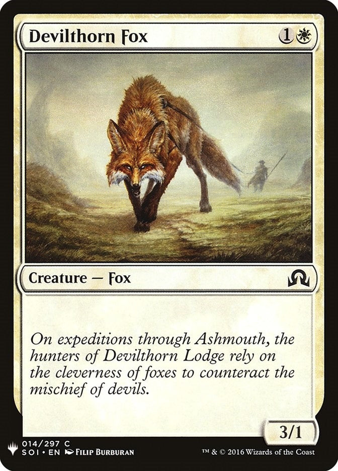 Image for Devilthorn Fox (14) (The List Reprints) - Magic: The Gathering