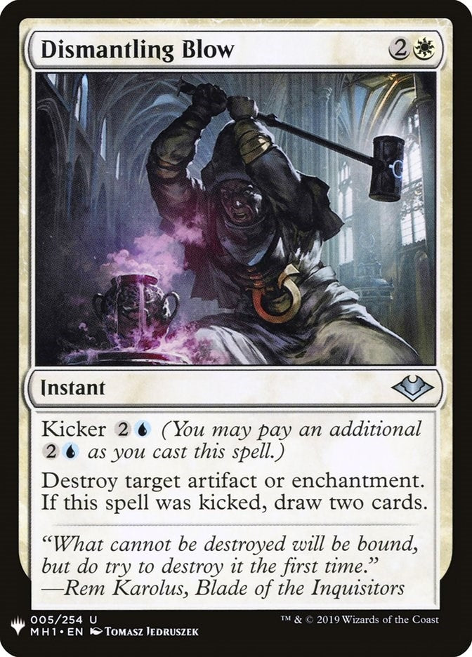Image for Dismantling Blow (5) (The List Reprints) - Magic: The Gathering