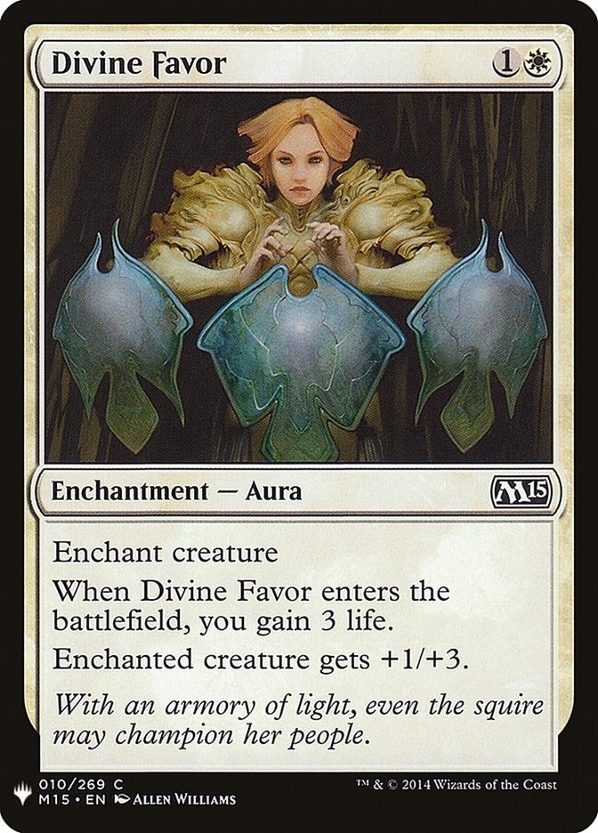 Image for Divine Favor (10) (The List Reprints) - Magic: The Gathering