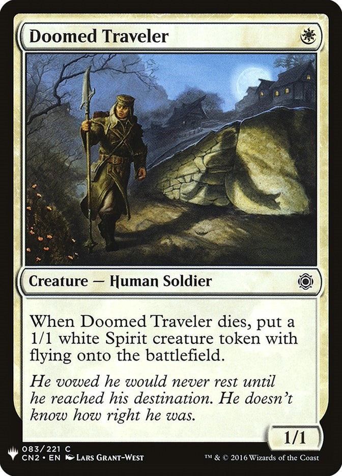 Image for Doomed Traveler (CN2) (83) (The List Reprints) - Magic: The Gathering