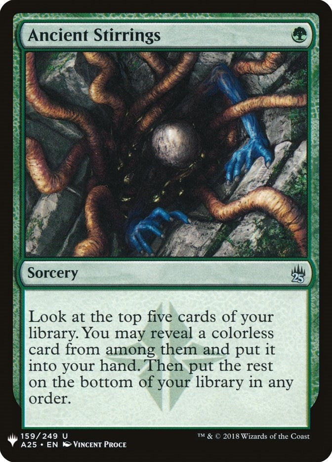 Image for Ancient Stirrings (159) (The List Reprints) - Magic: The Gathering