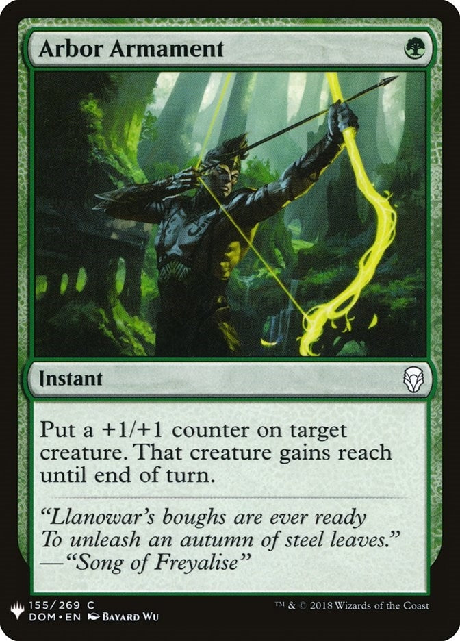 Image for Arbor Armament (155) (The List Reprints) - Magic: The Gathering