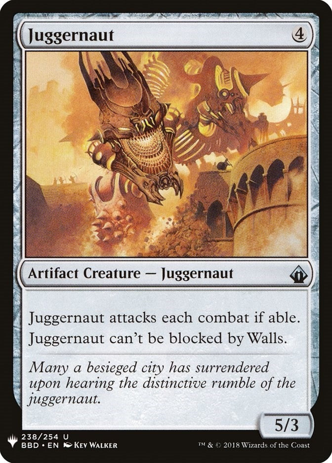 Image for Juggernaut (238) (The List Reprints) - Magic: The Gathering