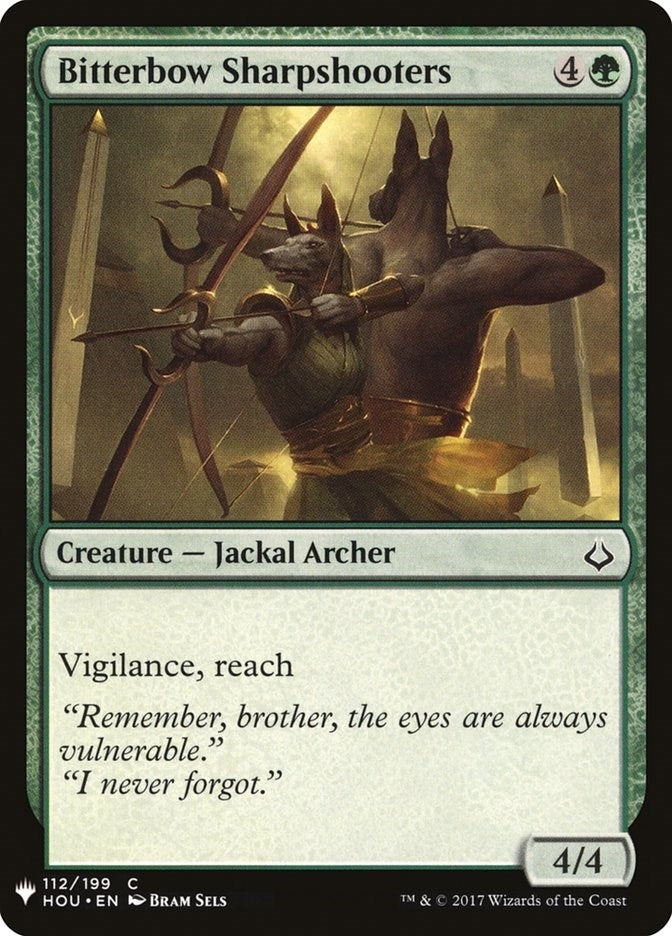 Image for Bitterbow Sharpshooters (112) (The List Reprints) - Magic: The Gathering