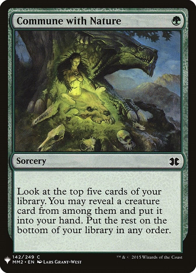 Image for Commune with Nature (142) (The List Reprints) - Magic: The Gathering