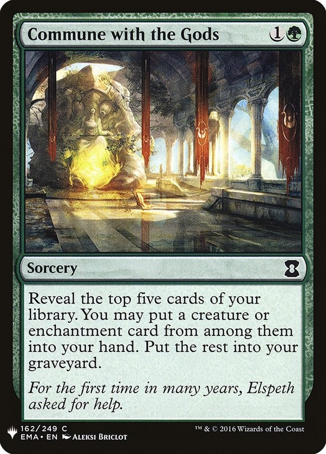 Image for Commune with the Gods (162) (The List Reprints) - Magic: The Gathering