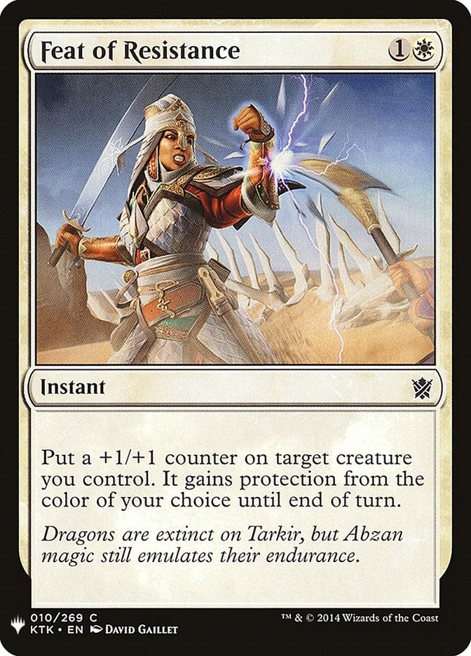 Image for Feat of Resistance (10) (The List Reprints) - Magic: The Gathering