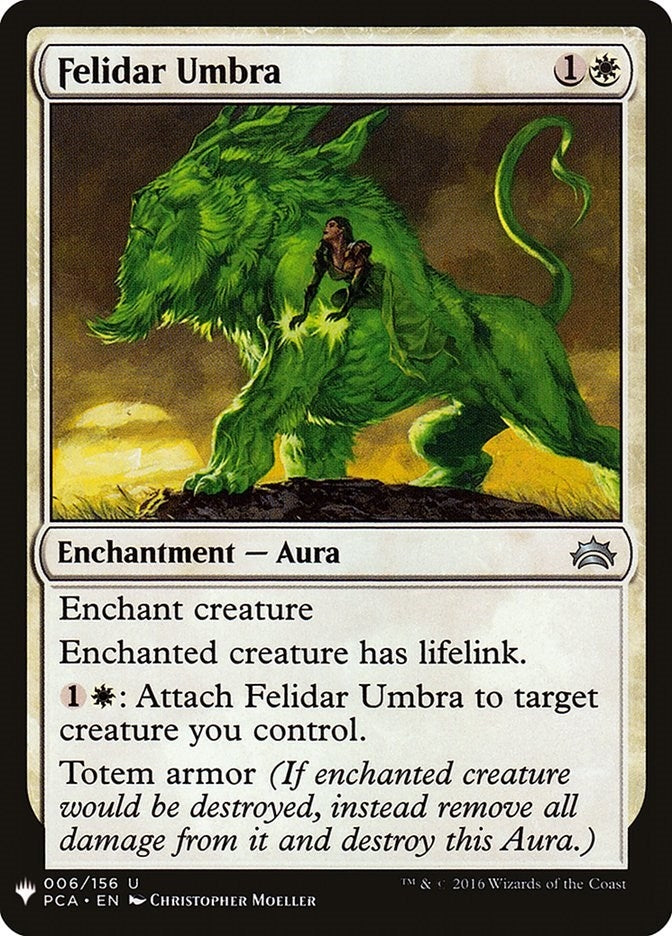 Image for Felidar Umbra (6) (The List Reprints) - Magic: The Gathering