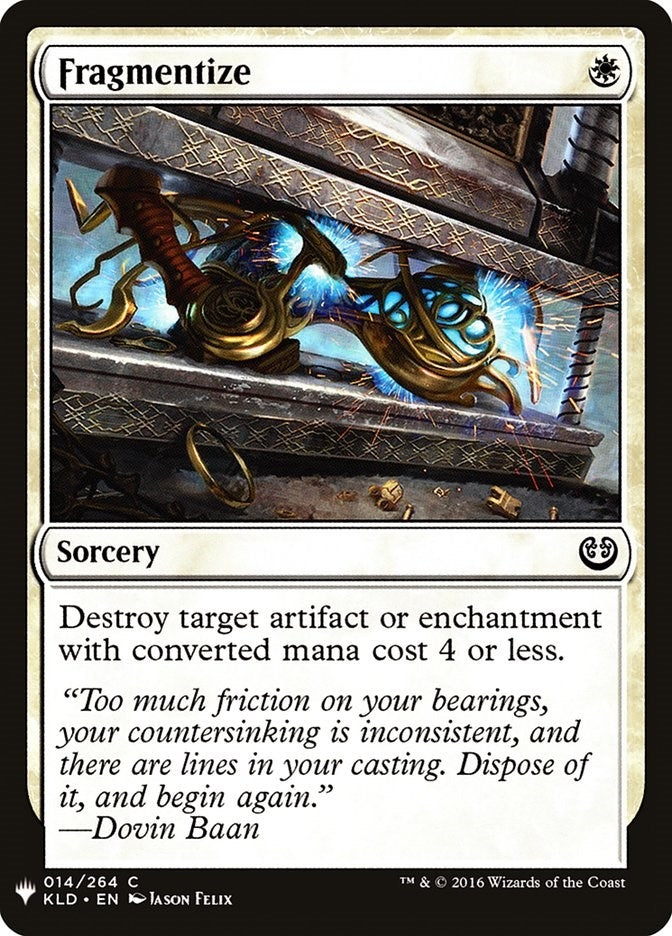 Image for Fragmentize (14) (The List Reprints) - Magic: The Gathering