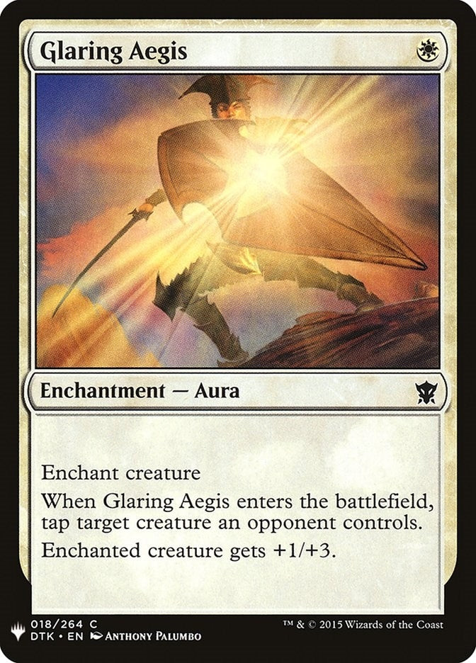 Image for Glaring Aegis (18) (The List Reprints) - Magic: The Gathering