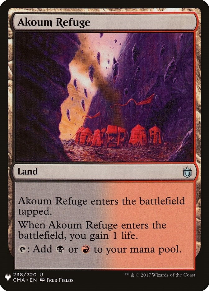 Image for Akoum Refuge (238) (The List Reprints) - Magic: The Gathering