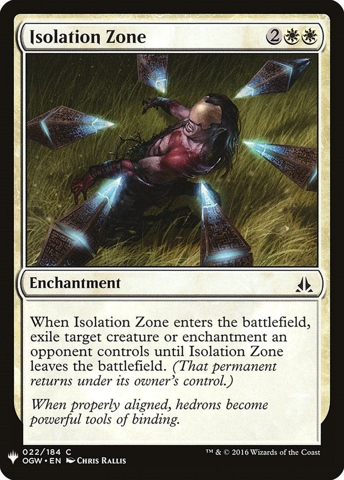 Image for Isolation Zone (22) (The List Reprints) - Magic: The Gathering