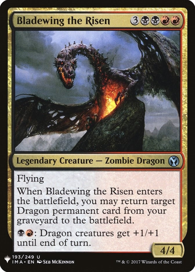 Image for Bladewing the Risen (193) (The List Reprints) - Magic: The Gathering