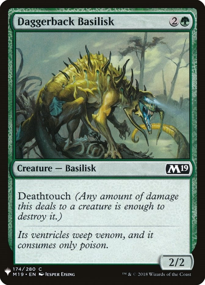 Image for Daggerback Basilisk (174) (The List Reprints) - Magic: The Gathering