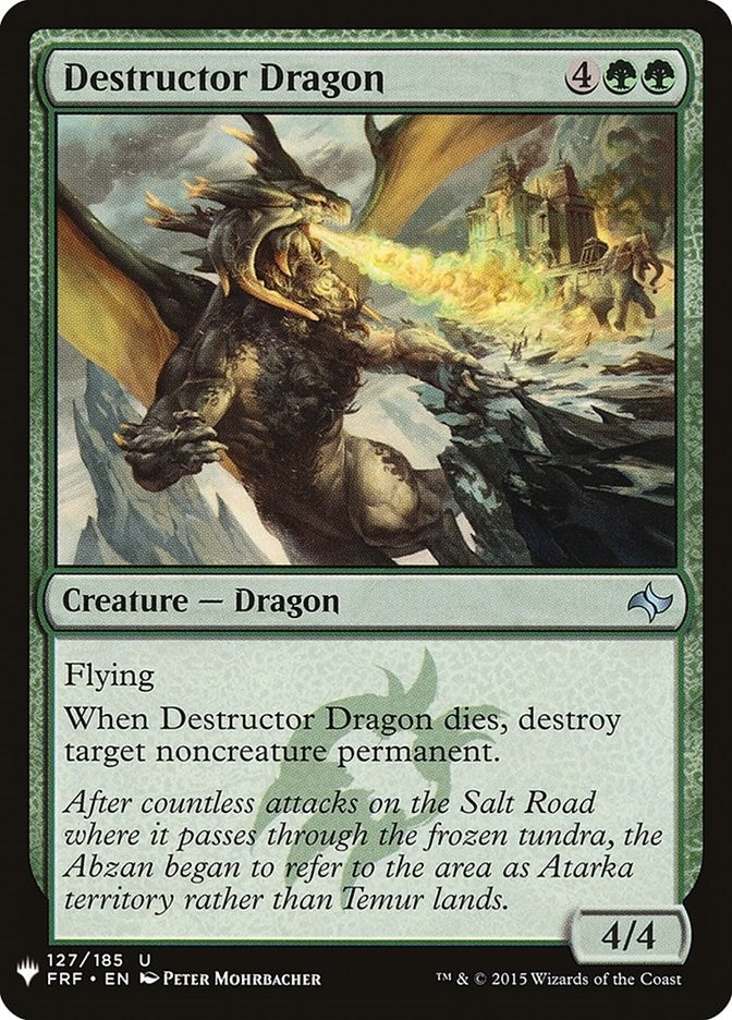 Image for Destructor Dragon (127) (The List Reprints) - Magic: The Gathering