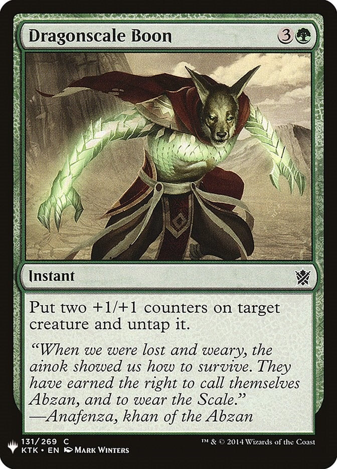 Image for Dragonscale Boon (131) (The List Reprints) - Magic: The Gathering