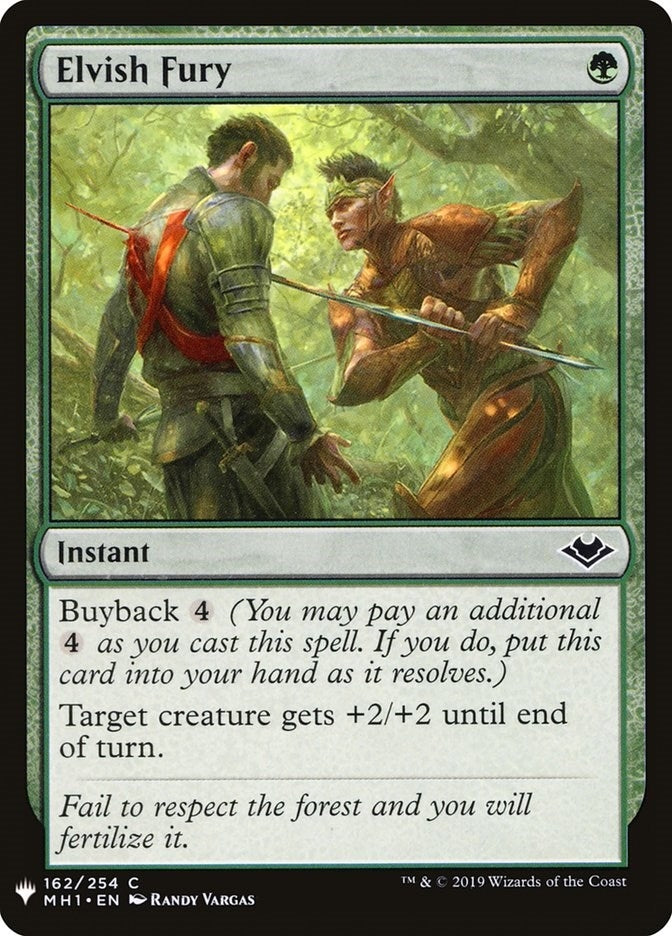 Image for Elvish Fury (162) (The List Reprints) - Magic: The Gathering