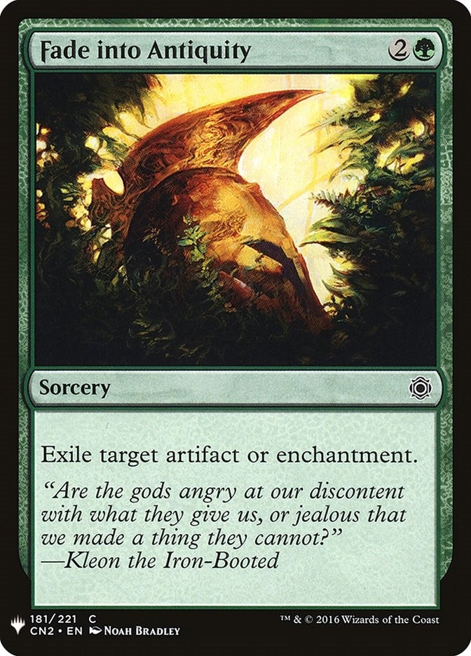 Image for Fade into Antiquity (181) (The List Reprints) - Magic: The Gathering