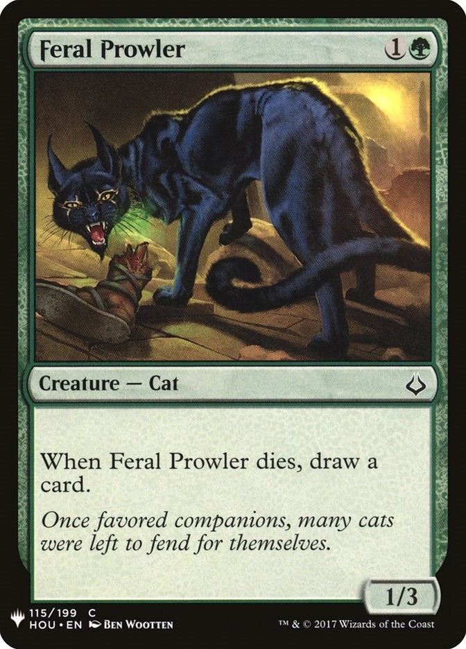 Image for Feral Prowler (115) (The List Reprints) - Magic: The Gathering
