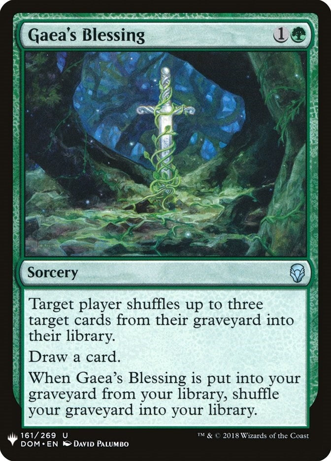 Image for Gaea's Blessing (161) (The List Reprints) - Magic: The Gathering