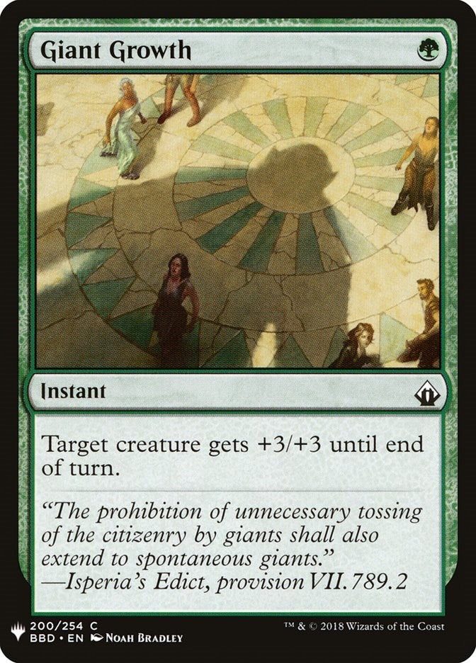 Image for Giant Growth (200) (The List Reprints) - Magic: The Gathering