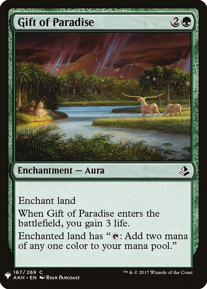 Image for Gift of Paradise (167) (The List Reprints) - Magic: The Gathering