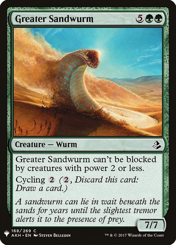 Image for Greater Sandwurm (168) (The List Reprints) - Magic: The Gathering