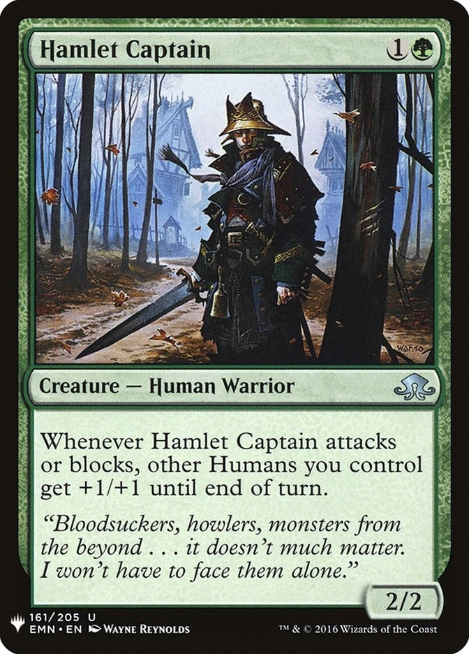 Image for Hamlet Captain (161) (The List Reprints) - Magic: The Gathering