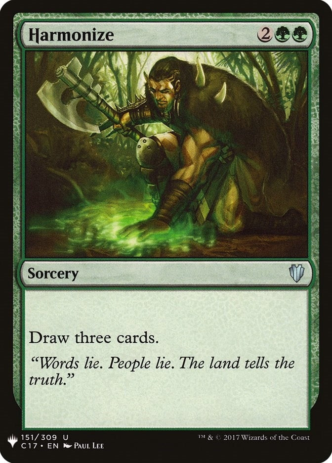 Image for Harmonize (C17) (151) (The List Reprints) - Magic: The Gathering
