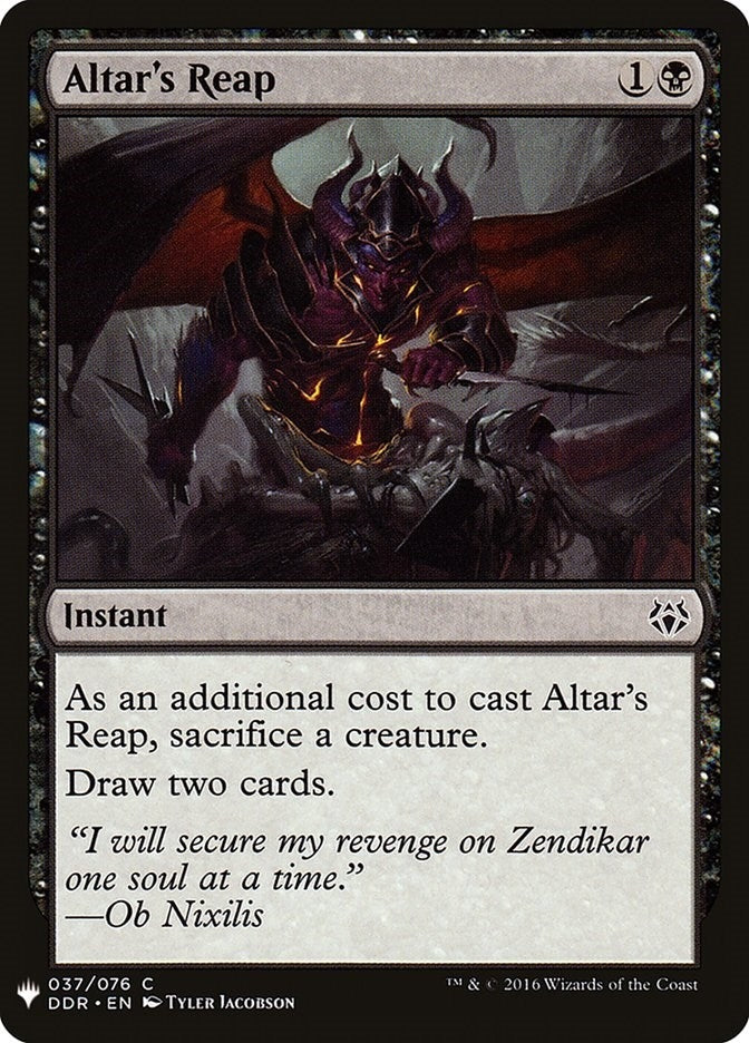 Image for Altar's Reap (37) (The List Reprints) - Magic: The Gathering