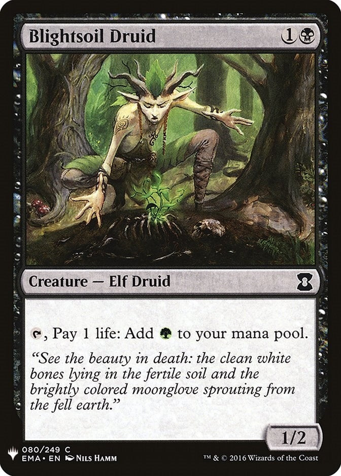 Image for Blightsoil Druid (80) (The List Reprints) - Magic: The Gathering