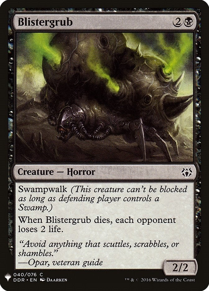 Image for Blistergrub (40) (The List Reprints) - Magic: The Gathering