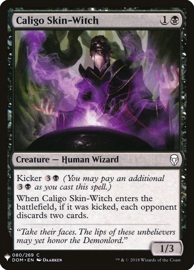 Image for Caligo Skin-Witch (80) (The List Reprints) - Magic: The Gathering