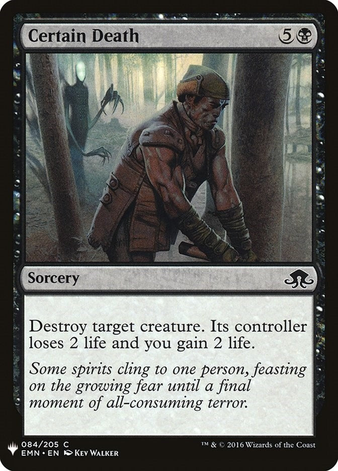 Image for Certain Death (84) (The List Reprints) - Magic: The Gathering