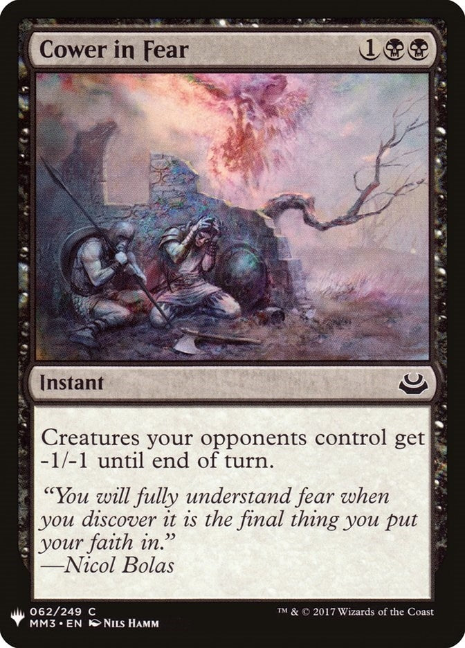 Image for Cower in Fear (62) (The List Reprints) - Magic: The Gathering