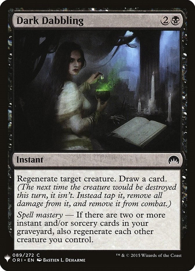 Image for Dark Dabbling (89) (The List Reprints) - Magic: The Gathering