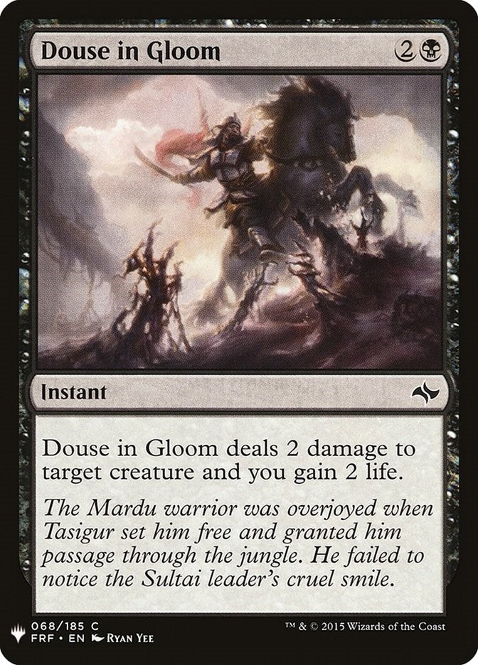 Image for Douse in Gloom (68) (The List Reprints) - Magic: The Gathering
