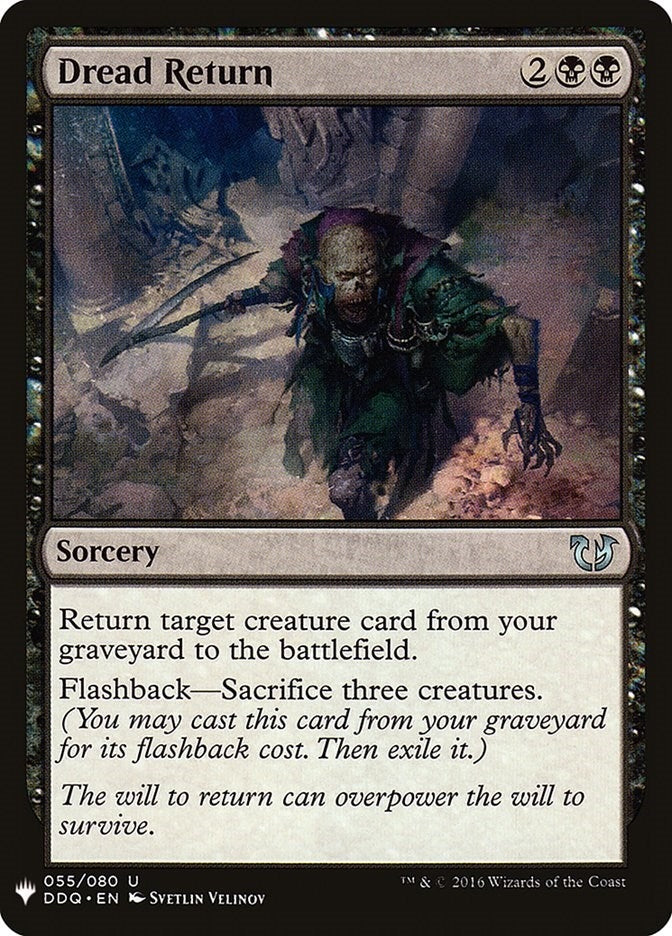 Image for Dread Return (55) (The List Reprints) - Magic: The Gathering