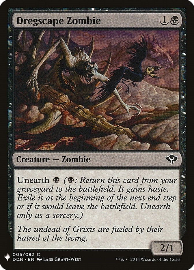 Image for Dregscape Zombie (5) (The List Reprints) - Magic: The Gathering